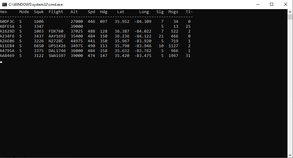 Tracking Planes with ADS-B and RTL-SDR